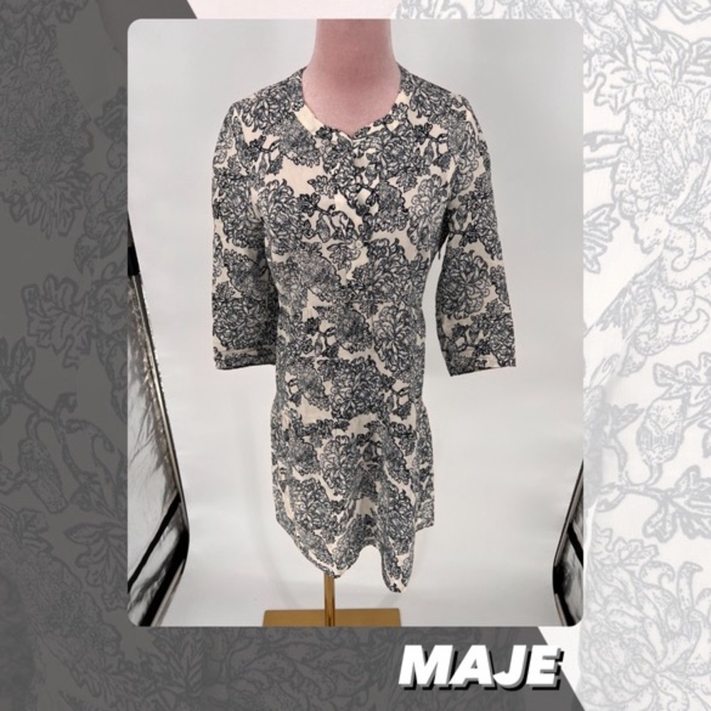 EUC Maje Floral Print Mini Dress